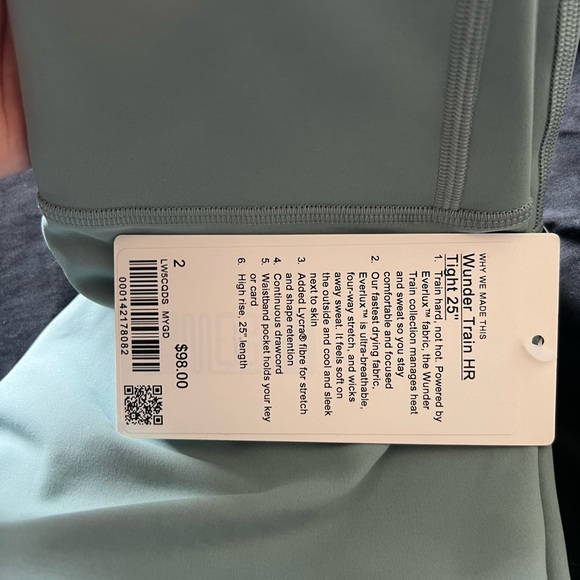 NEW *** with tags Lululemon Wunder Train High-Rise Tight 25” - Picture 3 of 6